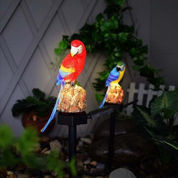 Solar LED Animals parrot Lawn Light Outdoor Garden Lawn Landscape Hanging Lamp 