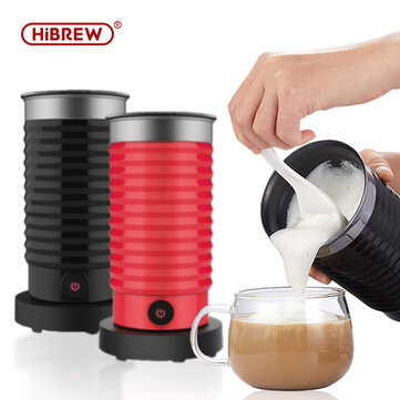 HiBREW 300ml Automatic Electric Lightweight Milk Frother Cappuccino Maker 220-240V 400W Food Grade Material Detachable Base Fast Frothing