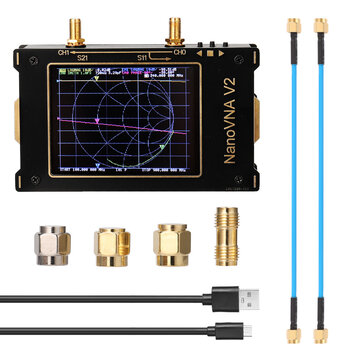 S－A－A－2 NanoVNA V2 50kHz － 3GHz 3.2 Inch Large Screen 3G Vector Network Analyzer S－A－A－2 NanoVNA V2 Antenna Analyzer Shortwave HF VHF UHF Measure Duplexer Filte