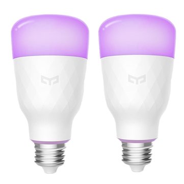 2PCS Yeelight YLDP06YL E27 10W RGBW Smart LED Bulb