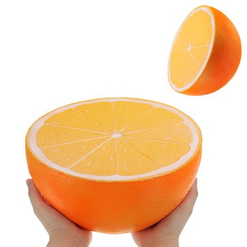 Huge Orange Squishy 9.84in 25*25*14CM Giant Slow Rising With Packaging Cartoon Gift Soft Toy