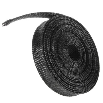 Details about   6m 8mm/10mm/12mm/15mm/20mm Wire Cable Sheathing Expandable Sleeving Braided
