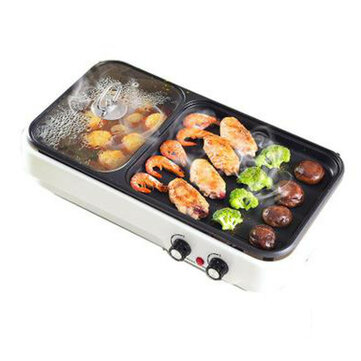 Electric Baking Pan Barbecue Hot Pot Non Stick BBQ Grill Oven Kitchen Cookware