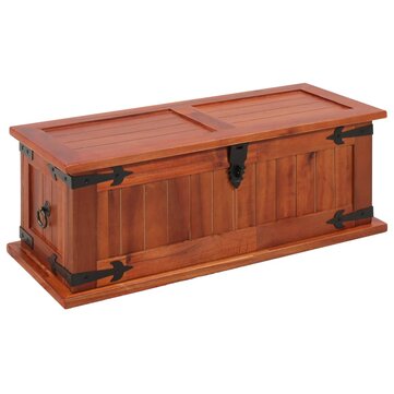 Storage Chest Treasure chest Solid Acacia Wood 60x25x22 cm