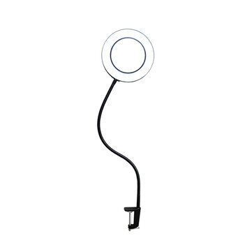 Led Lamp with Clip Reading Light USB Power Eight Times Magnifying Glass Flexible Hose Table Desk Light Dimmable Powe by Laptop Socket Power Bank