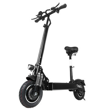 Janobike 2000W Dual Motor 23.4Ah 10 Inches Folding Electric Scooter with Seat