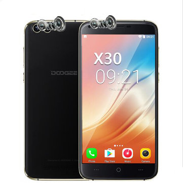DOOGEE X30 5.5'' Dual Front&Rear Cameras 2GB RAM 16GB ROM MT6580A Octa-Core 1.3GHz 3G Smartphone