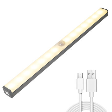 Under Closet Light PIR Motion Sensor Magnetic Strip Lamp USB Rechargeable US