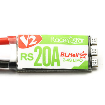 Racerstar RS20A V2 New 20A Blheli_S OPTO 2-4S ESC Support Oneshot42 Multishot 16.5 Dshot600