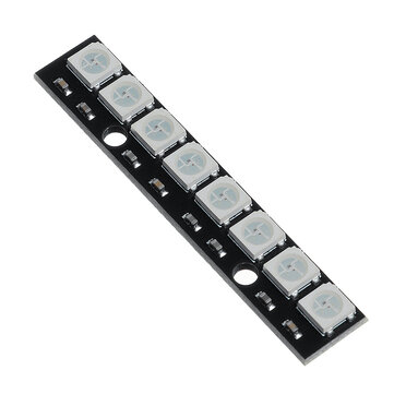 5Pcs Straight Board 8x 5050 RGBW Cool White LED 6000K Display With Integrated D