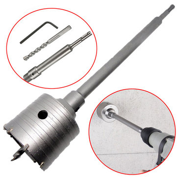 Shank Hole Saw Cutter Concrete Cement Stone Wall Drill Bit Wrench Accessories D