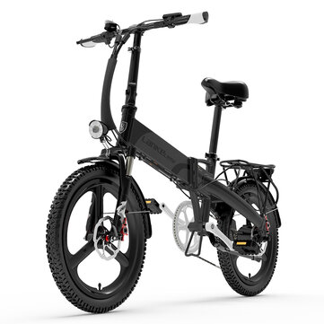[EU Direct] LANKELEISI G660 Electric Bike 48V 12.8AH 500W Folding Moped Electric Bicycle 20 Inches 80-100km Mileage Range Max Load 120-150kg