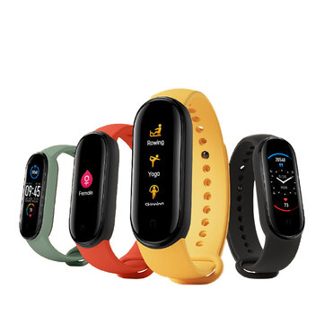 [BT 5.0]Original Xiaomi Mi band 5 1.1 Inch AMOLED Wristband Customized Watch Face 11 Sport Modes Tracker Smart Watch Global Version