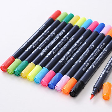 0.8 mm 12/24 Colors Pens Super fine Marker Pen Water Based Assorted Ink Arts Drawing For Children