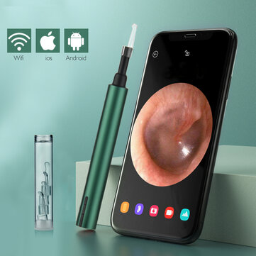3.0mm Wireless WiFi Ear Pick Otoscope Camera Borescope Luminous Ear Wax Cleaning Teeth Oral Inspection Health Care 3.0 or 5.0MP