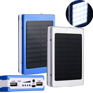 Bakeey 5x18650 Dual USB Solar Energy Camping Flashlight 20000mAh Battery Case Power...