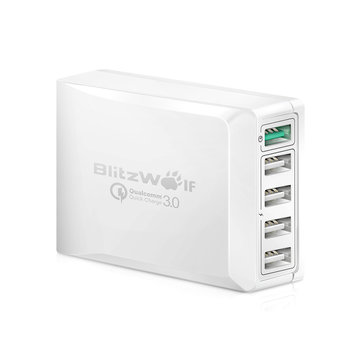 $15.99 for BlitzWolf� BW-S7 QC3.0 40W 5 USB Desktop Charger Adapter