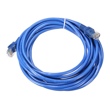Occus Cable Length: 15m, Color: Metal Head Cables 5M/10M/15M UTP Internet Ethernet Cable Cat 5 RJ45 Network LAN Cable Male to Male Patch Connector Cord for Router Computer Laptop 