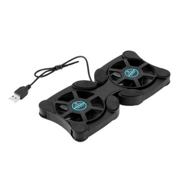 15 Inch Double Fan Foldable USB Laptop Cooling Pad