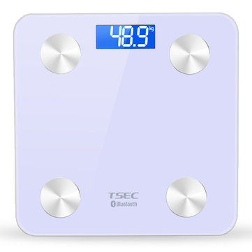 TS-8028 bluetooth Monitor Data 4.0 LCD Smart APP Body Fat Scales Weight...