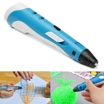 3D Printing Drawing Pen + 3x ABS Filament + EU Plug Power Adapter Kit