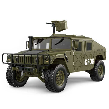 12% OFF for HG P408 1/10 2.4G 4WD 16CH 30km/h RC Model Car U.S.4X4 Military Vehicle Truck without Battery Charger