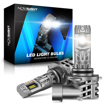NOVSIGHT A500-N63 2PCS 6500K Car LED Headlight Bulbs 20000LM/Pair Cool White IP68 Waterproof LED Headlamp