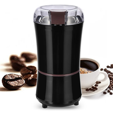 Portable Electric Coffee Grinder Beans Nuts Milling Grinding Machine Black Coffee Machine
