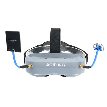 US$265.99 42% Aomway Commander Goggles V1 FPV 2D 3D 40CH 5.8G Support HD Port DVR Headtracker For RC Drone RC Toys & Hobbies from Toys Hobbies and Robot on banggood.com