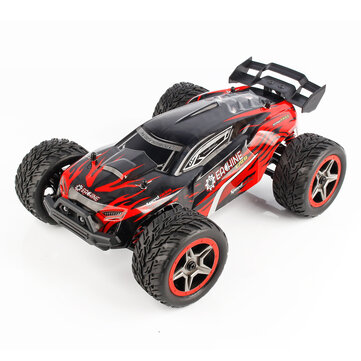 Eachine EAT11 1/14 RC Car 45km/h High Speed 4WD 2.4G Off Road Truck 7.4V 1500mAH RC Vehicle Models with LED Lights and All Terrain Full Proportional Control Toys Gifts for Boys Kids and Adults