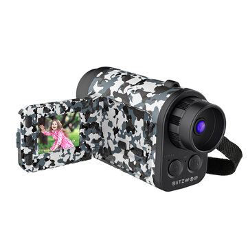 BlitzWolf BW-KC3 Monocular Telescope Camera 60X Zoom 1500m Telescope Vision Remote Audio Input for Far-sighted Video Recording and Photo Shooting Children Gifts