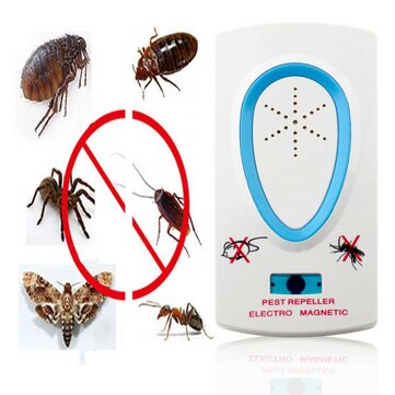 Electrical Mosquito Dispeller Ultrasonic Pest Repeller for Mouse Rat Bug Insect Rodent Control - US Plug