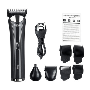 KEMEI KM-1418 Three-in-One Electric Hair Clipper LED Universal Hair Cutting Tool for Home Care