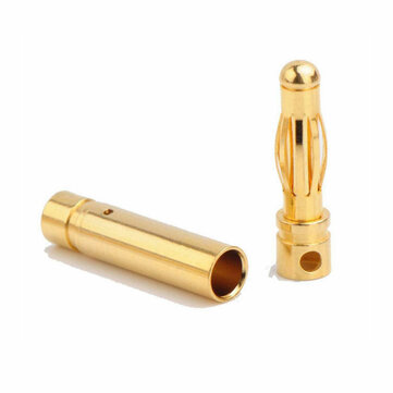 5Pairs 4mm RC Battery Gold-plated Bullet Banana Plug High Quality Male Female Bullet Banana Connector