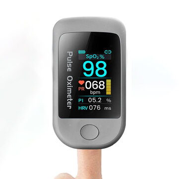 Boxym Smart bluetooth 5.1 Fingertip Pulse Oximeter HRV Heart-Rate Variability Meter Monitor APP Control Data Record Oximetro De Dedo Support Android IOS