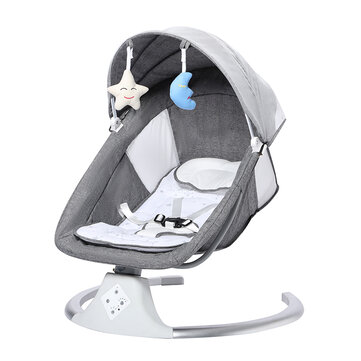 [EU Direct] Dearest Baby S0005 Smart Electric Baby Rocking Chair Auto Music Swing Sleep Cradle Comfort Chair Reclining Children Bouncer  for 0-12 Months Babies