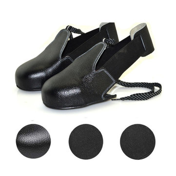 Kaload 1 pair real leather men women safety shoe covers wearproof anti ...