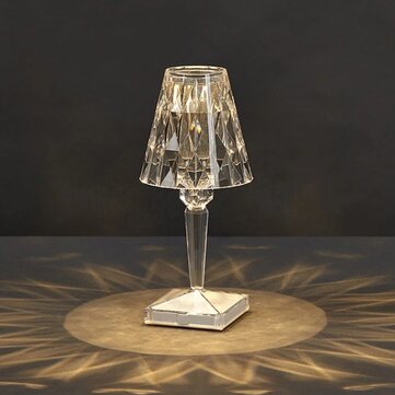 Italian Kartell Crystal Desk Lamp Usb, Restaurant Table Lamps