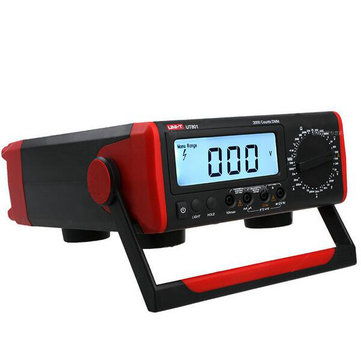 US Plug 110V UT801 Multimeter Digital Multimeter with Desktop Type LCD Display Thermometer 1999 Counts 