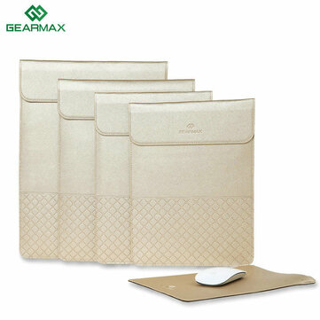 Gearmax 11.6 12 13.3 15.4 Inch Envelope PU Laptop Carry Hand Bag for Laptop iPad Macbook Air Pro
