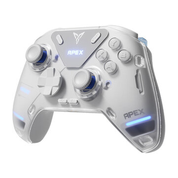 FlyDiGi APEX 4 Gaming Controller Wireless Elite Force Feedback Trigger Support PC/Switch/Mobile/TV Box Gamepad 2024 New White Standard Edition