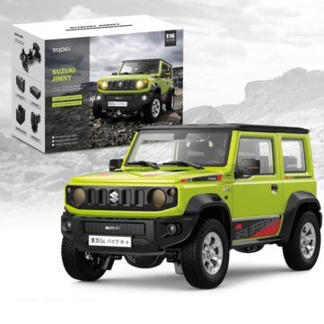 HG HG4-53 TRASPED 1/16 2.4G 4WD RC Car for SUZUKI JIMNY Rock Crawler LED Light Simulated Sound Off-Road Climbing Truck RTR Full Proportional Models Toys