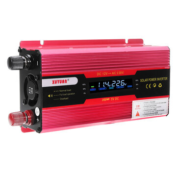XUYUAN 2600W Peak Solar Power Inverter DC 12/24V to AC 110/220V Modified  Sine Wave Converter with LCD Screen for Car Home Sale - Banggood India  Mobile