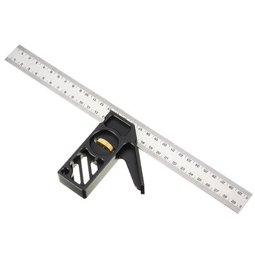 Adjustable Engineers Combination Square Set Right Angle Ruler 