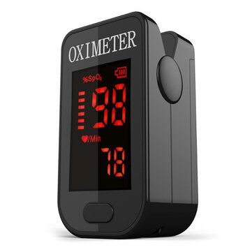 PRCMISEMED PRO－F4 Household Black LED Finger Pulse Oximeter Heart Beat At 1 Min Saturation Monitor Pulse Heart Rate Blood Oxygen SPO2 Monitor － Black