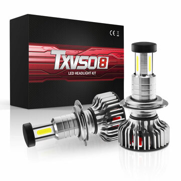 $11.09 For TXVSO8 X3 LED Car Headlights Bulbs 360 Degree Lighting