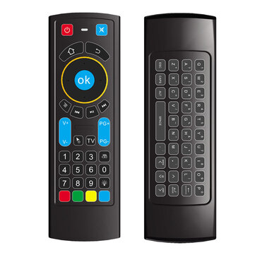 MX3 PRO 2.4GHz Air Mouse 6 Axis Backlit Remote Control Mini Keyboard for Android Smart TV Box