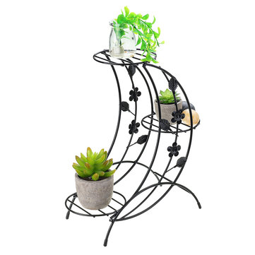 Metal Plant Stand Garden Decor Flower, Wrought Iron Plant Stands Outdoor