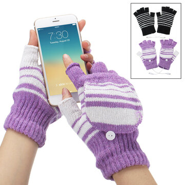 US$4.99 % Electric USB Heated Motorcycle Gloves Winter Warmer Unisex Knitting Thermal Glove Xmas Gift Motorcycle from Automobiles & Motorcycles on banggood.com