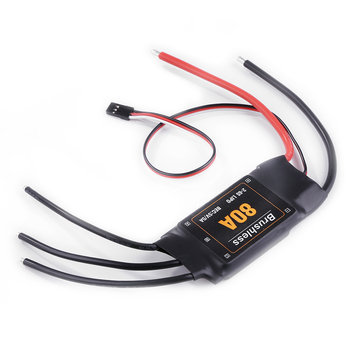 80A 2-6S Brushless Electronic Speed Controller with UBEC for Airplane RC ESC